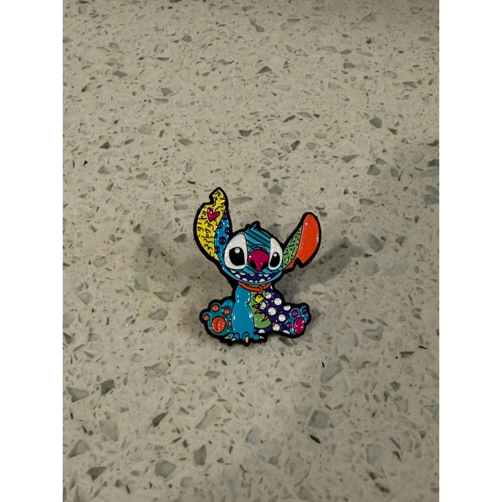 Disney Lilo & Stitch Romero Britto Style Colorful Enamel Lapel Pin